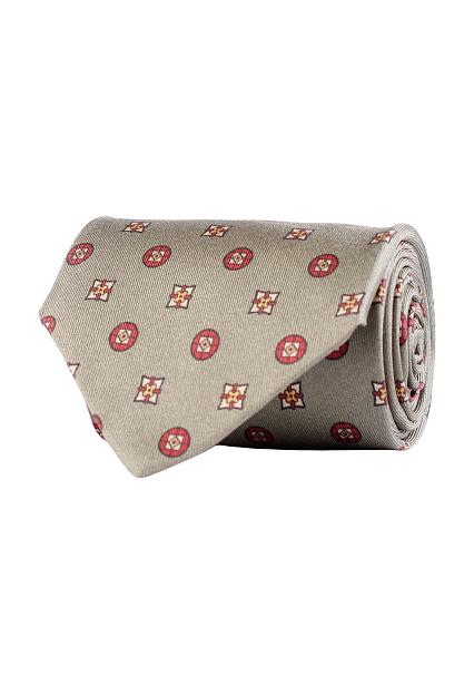 Amanda Christensen Classic Medallion Printed Tie Olive