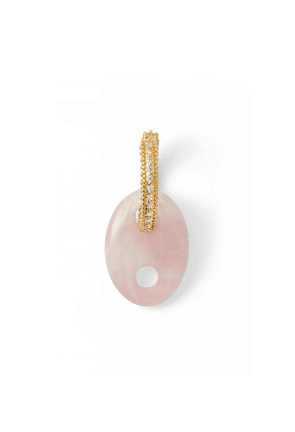 Crystal Haze Infinty Hoops Rose Quartz