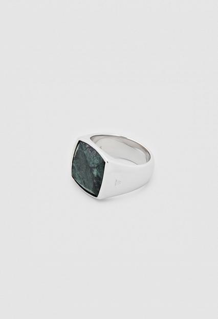 Tom Wood The Cushion Green Marble Ring