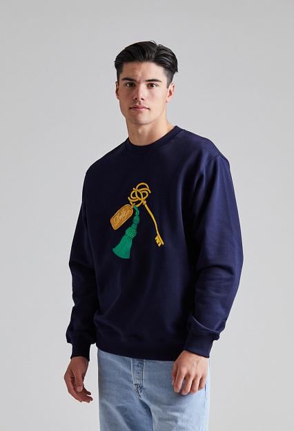 Drôle de Monsieur Le Sweatshirt Clef Navy