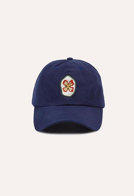 Drakes Petal Flower Baseball Cap Navy