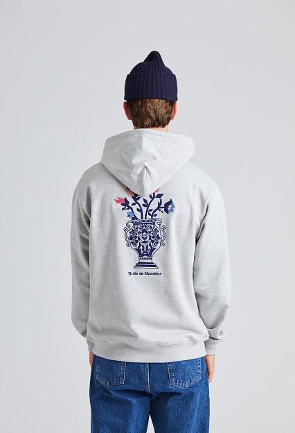 Drôle de Monsieur Le Hoodie Vase Grey 