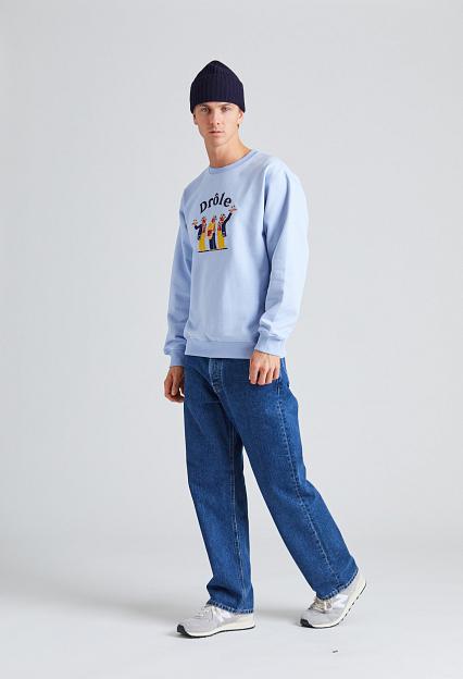 Drôle de Monsieur Le Sweatshirt Crillon Light Blue