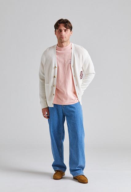 Drôle de Monsieur Le Cardigan Monogramme Cream