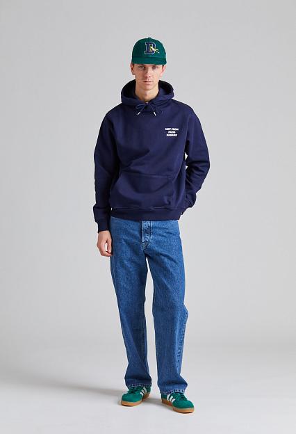 Drôle de Monsieur Le Hoodie Slogan Navy