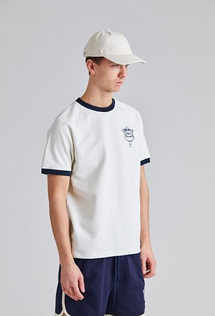 Drôle de Monsieur Le T-Shirt Piqué Drôle Cup Off White
