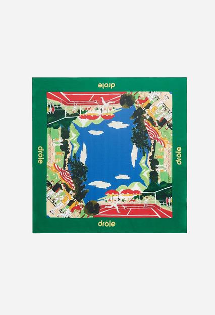 Drôle de Monsieur Le Foulard Country Club Blue