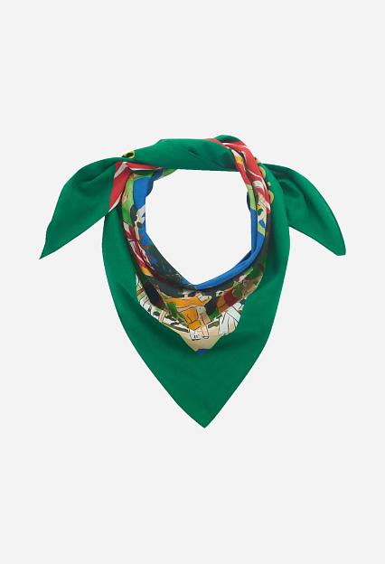 Drôle de Monsieur Le Foulard Country Club Blue