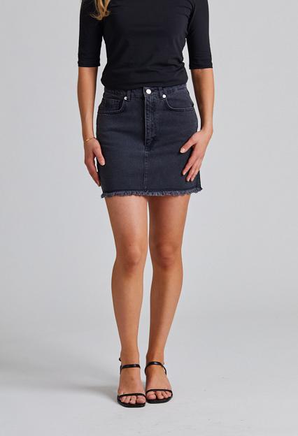 Envelope Parton Skirt Washed Black 