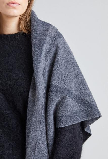 ENVELOPE1976 Triangle Scarf Dark Grey
