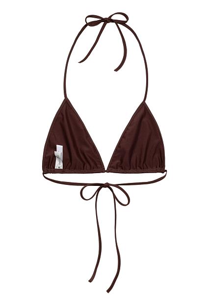 ENVELOPE1976 Sea Bikini Top Dark Coffee