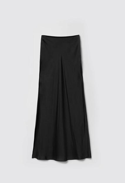FWSS Bias Cut Maxi Skirt Jet Black