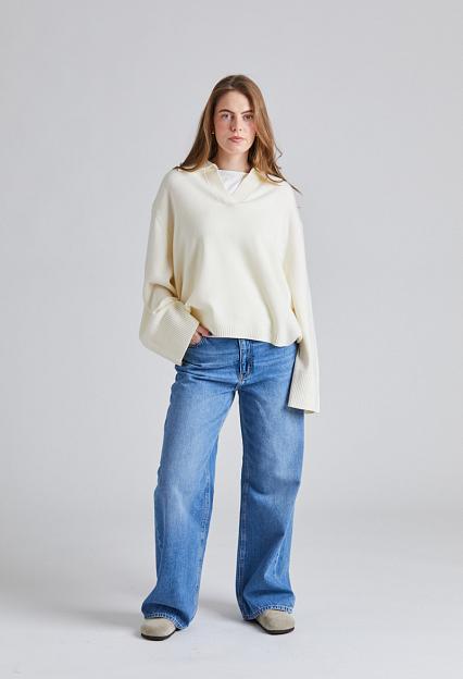 FWSS Cape Cod Polo Sweater Macadamia 