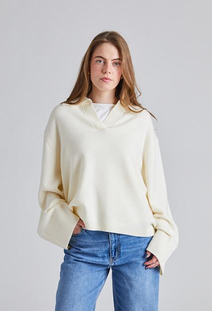 FWSS Cape Cod Polo Sweater Macadamia 