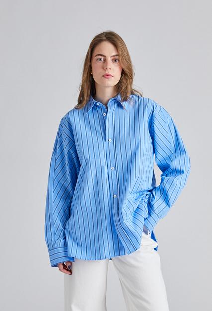 FWSS Coastal Shirt Cornflower Blue Stripe