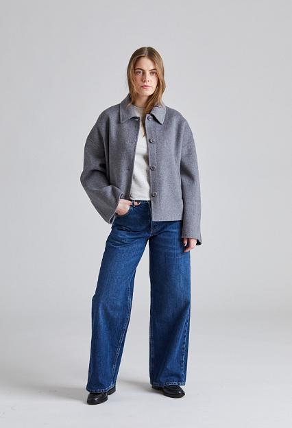 FWSS Cropped Double Jacket Gray Melange 