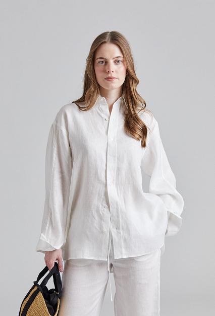 FWSS Linen Coastal Shirt Jet Stream White 