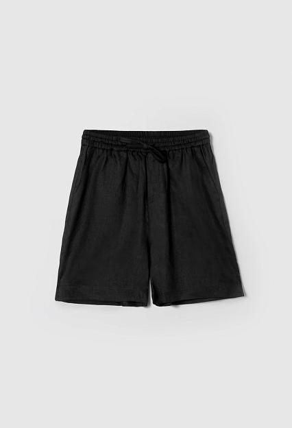 FWSS Linen Fisherman Shorts Jet Black