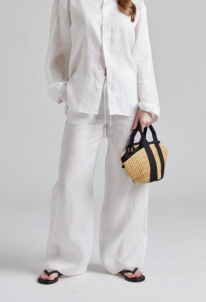 FWSS Linen Siena Trousers Jet Stream White