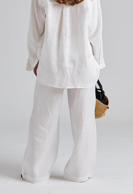 FWSS Linen Siena Trousers Jet Stream White