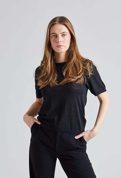 FWSS Metallic Wool Tee Jet Black 
