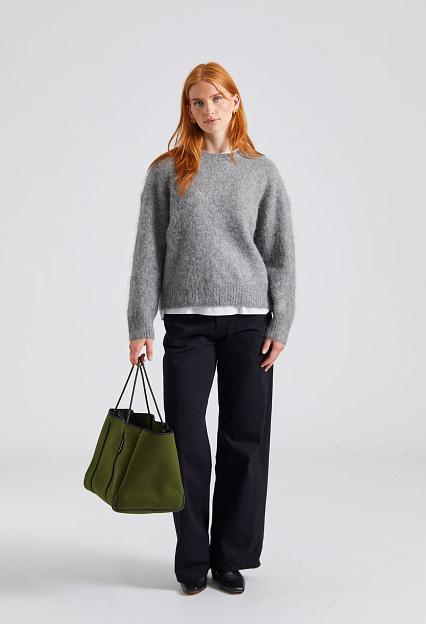 FWSS Mountain Oversized Furry Jumper Grey Melange