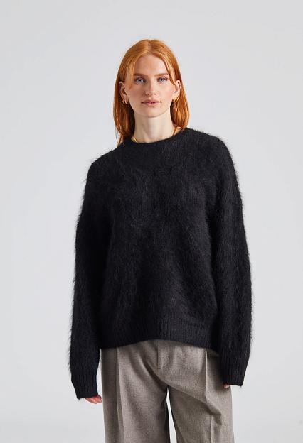 FWSS Mountain Oversized Furry Jumper Jet Black