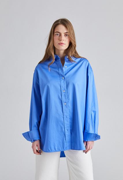 FWSS Poplin Workwear Shirt Cornflower Blue 