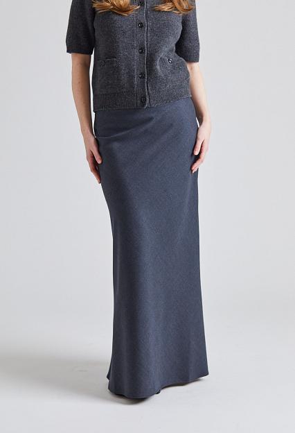 FWSS Tailored Bias Cut Maxi Skirt Charcoal Grey 