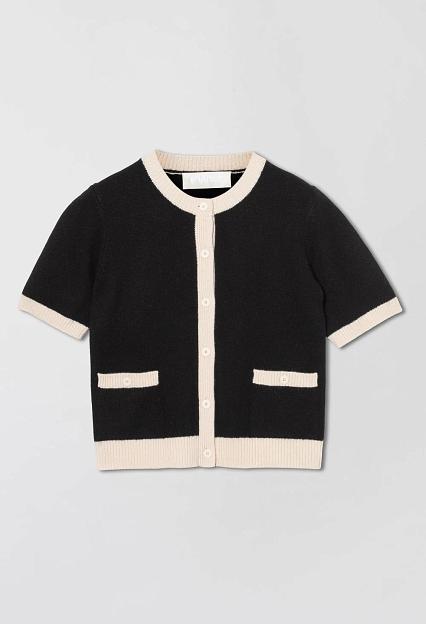 FWSS Toulouse Cardigan Tee Black Buttermilk 