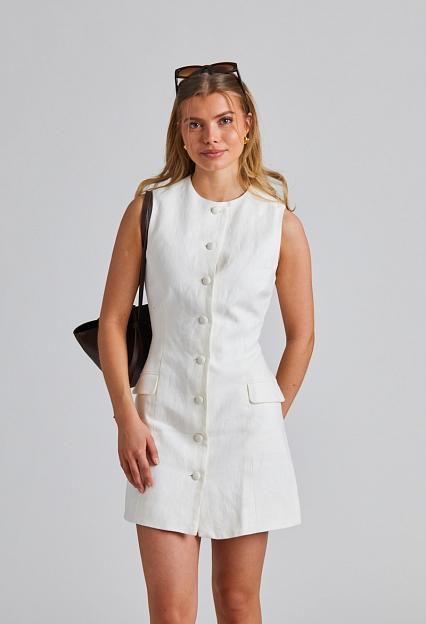 Faithfull The Brand Jane Mini Dress White