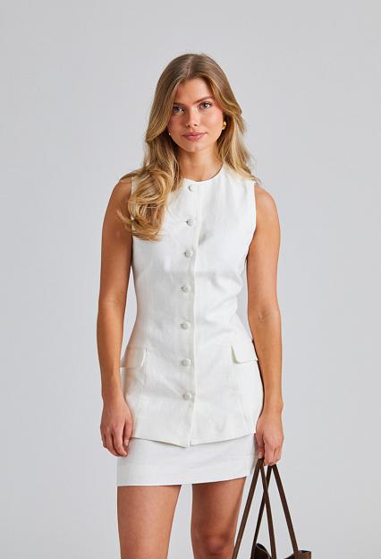 Faithfull The Brand Jane Vest White 