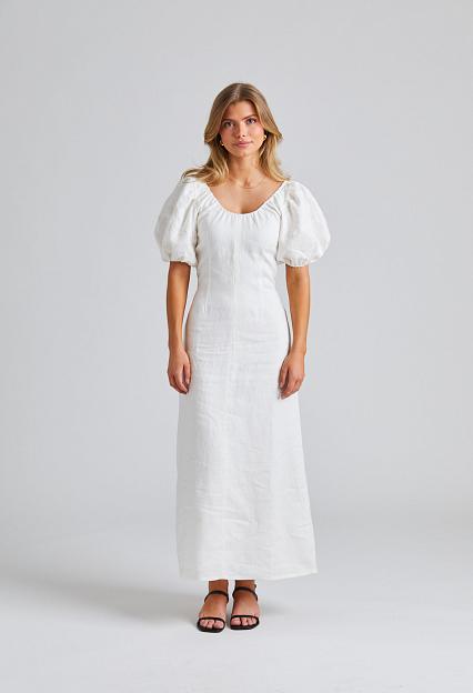Faithfull The Brand Vence Midi Dress White 