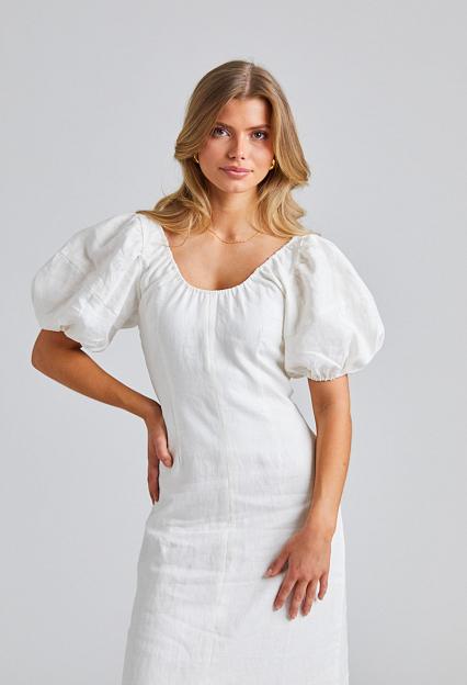 Faithfull The Brand Vence Midi Dress White 