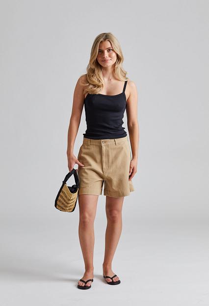 Filippa K Baggy Cotton Shorts Canvas