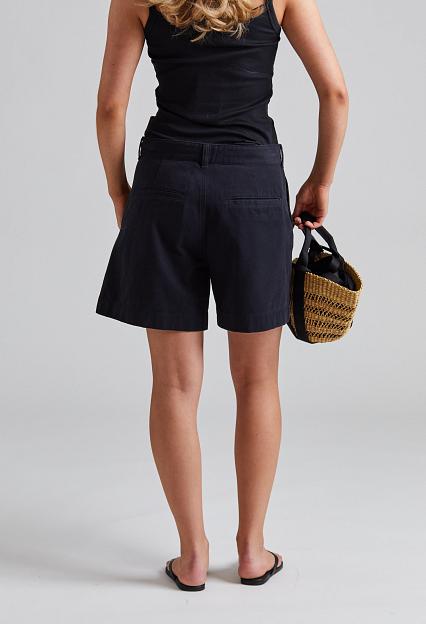 Filippa K Baggy Cotton Shorts Washed Black