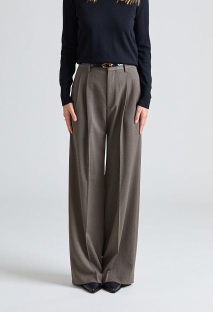 Filippa K Darcey Wool Trousers Driftwood 