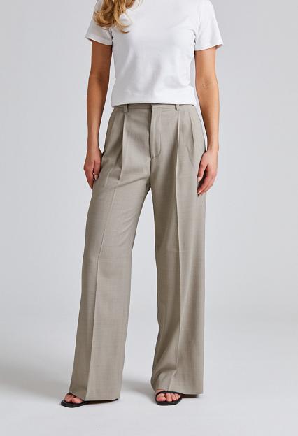 Filippa K Darcey Wool Trousers Sage Melange 