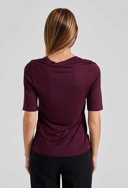 Filippa K Elena Tee Burgundy