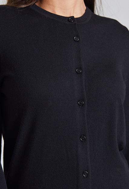 Filippa K Merino Short Cardigan Black
