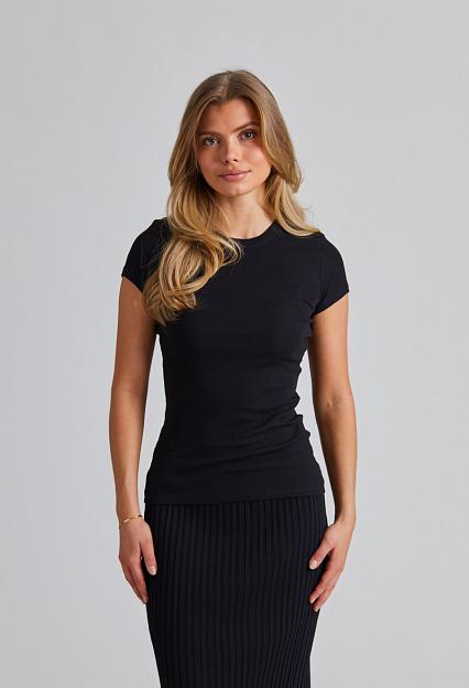 Filippa K Fine Rib Tee White 