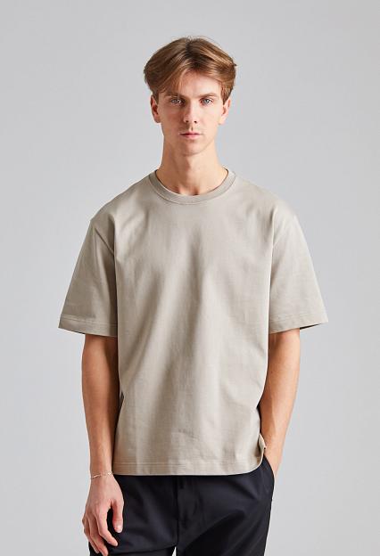 Filippa K Heavy Crewneck Tee Moss Grey