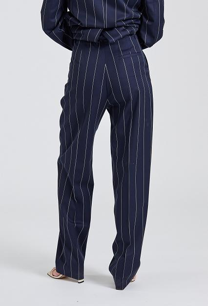 Filippa K Julie Pinstripe Trousers Navy