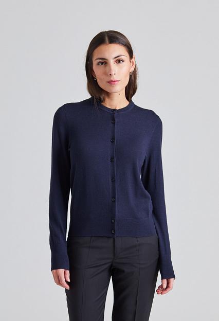Filippa K Merino Short Cardigan Navy 