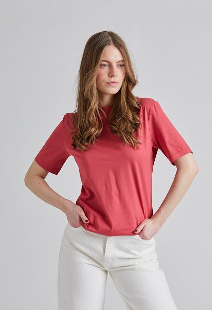 Filippa K Mock Neck Tee Light Raspberry 