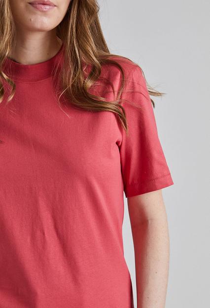Filippa K Mock Neck Tee Light Raspberry 