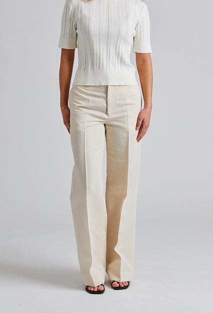 Filippa K Relaxed Straight Cotton Linen Cream White 