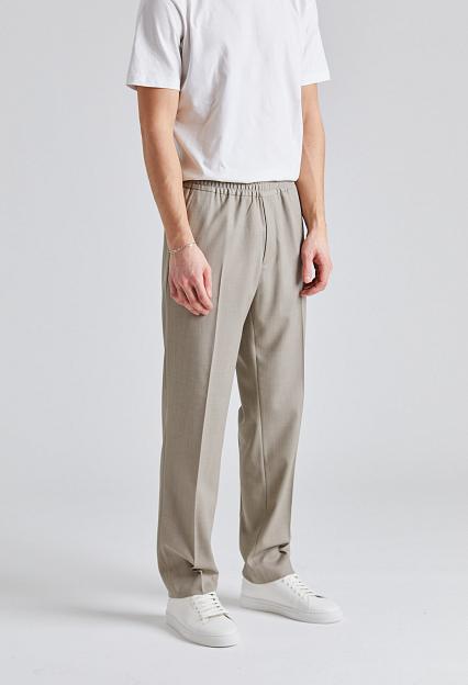 Filippa K Relaxed Wool Trousers Sage Melange