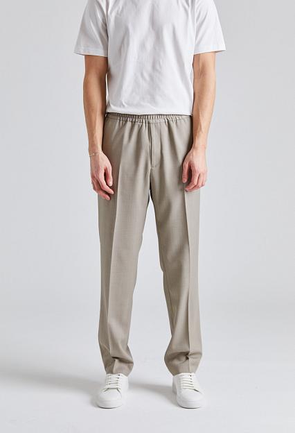 Filippa K Relaxed Wool Trousers Sage Melange