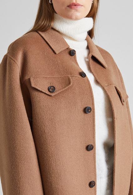Filippa K Short Wool Cashmere Jacket Dark Khaki 